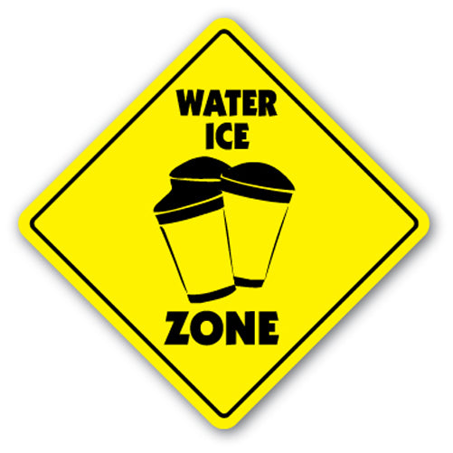 Water Ice Zone Vinyl Decal Sticker