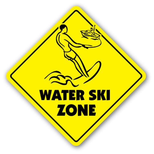 Water Ski Zone Vinyl Decal Sticker