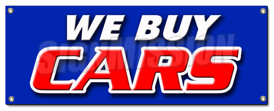 We Buy Cars Banner