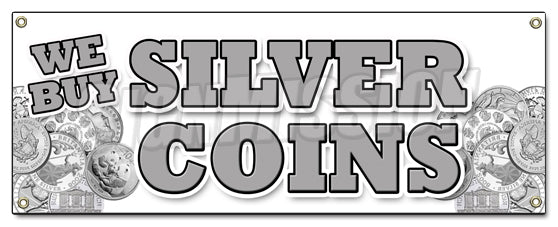 We Buy Silver Coins Banner