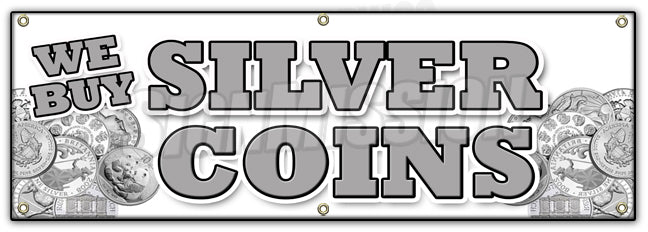 We Buy Silver Coins Banner