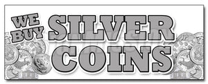 We Buy Silver Coins Decal