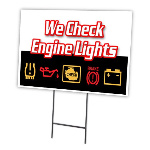WE CHECK ENGINE LIGHTS