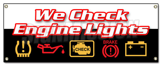 We Check Engine Lights Banner