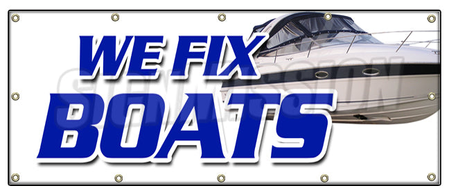 We Fix Boats Banner