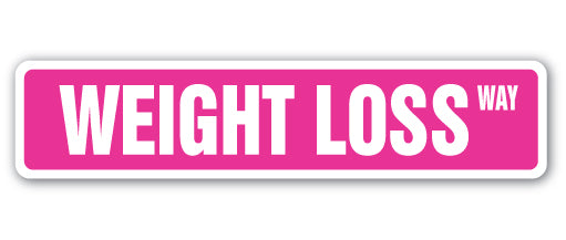 Weight Loss Street Vinyl Decal Sticker
