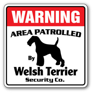 Welsh Terrier Street Vinyl Decal Sticker