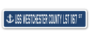 USS Westchester County Lst 1167 Street Vinyl Decal Sticker