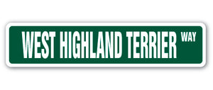 West Highland Terrier Street Vinyl Decal Sticker