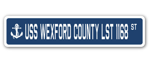 USS Wexford County Lst 1168 Street Vinyl Decal Sticker