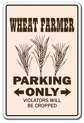 Wheat Farmer Vinyl Decal Sticker