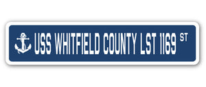 USS Whitfield County Lst 1169 Street Vinyl Decal Sticker