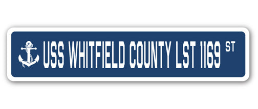 USS Whitfield County Lst 1169 Street Vinyl Decal Sticker