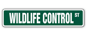 Wildlife Control Street Vinyl Decal Sticker