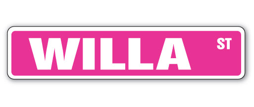 WILLA Street Sign