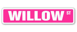 Willow Street Vinyl Decal Sticker