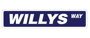 Willys Street Vinyl Decal Sticker