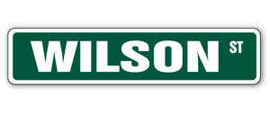 WILSON Street Sign