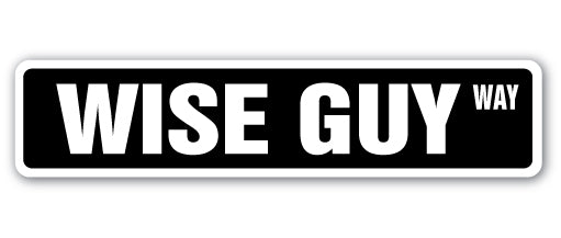 Wise Guy Street Vinyl Decal Sticker