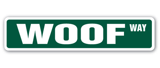 Woof Street Vinyl Decal Sticker