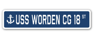 USS Worden Cg 18 Street Vinyl Decal Sticker
