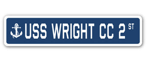 USS Wright Cc 2 Street Vinyl Decal Sticker