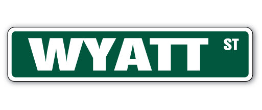 WYATT Street Sign