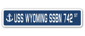 USS WYOMING SSBN 742 Street Sign