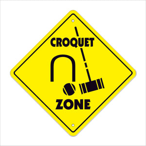Croquet Crossing Sign