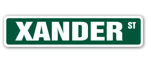 Xander Street Vinyl Decal Sticker