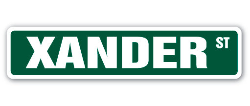 XANDER Street Sign