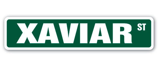 XAVIAR Street Sign