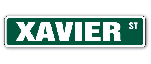 XAVIER Street Sign