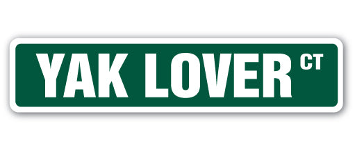 Yak Lover Street Vinyl Decal Sticker