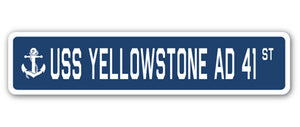 USS Yellowstone Ad 41 Street Vinyl Decal Sticker
