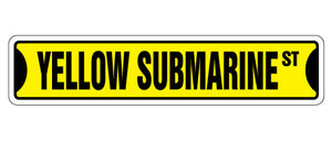 Yellow Submarine Street Vinyl Decal Sticker