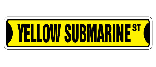 Yellow Submarine Street Vinyl Decal Sticker