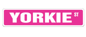 Yorkie Street Vinyl Decal Sticker