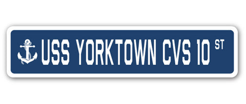 USS Yorktown Cvs 10 Street Vinyl Decal Sticker