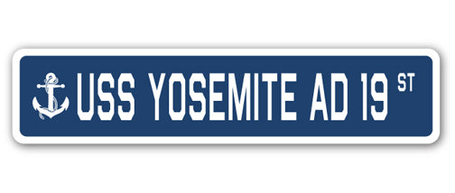USS Yosemite Ad 19 Street Vinyl Decal Sticker
