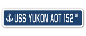 USS YUKON AOT 152 Street Sign