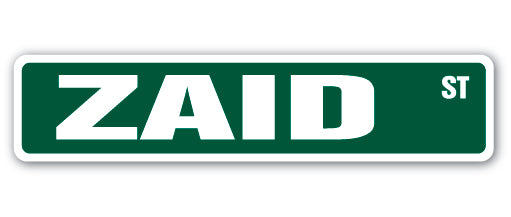 ZAID Street Sign