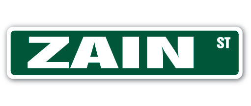 ZAIN Street Sign