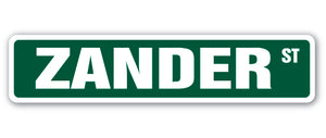 ZANDER Street Sign