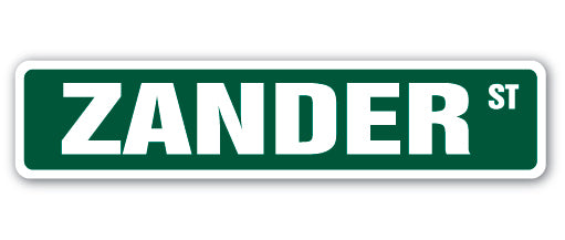 ZANDER Street Sign