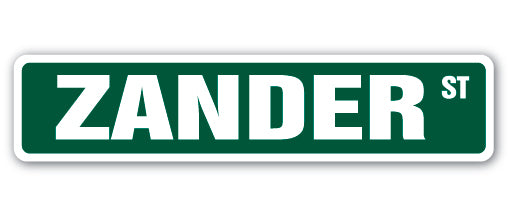 Zander Street Vinyl Decal Sticker