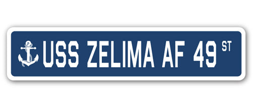 USS Zelima Af 49 Street Vinyl Decal Sticker