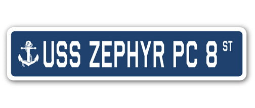 USS Zephyr Pc 8 Street Vinyl Decal Sticker