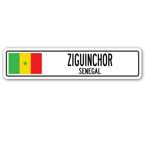 ZIGUINCHOR, SENEGAL Street Sign